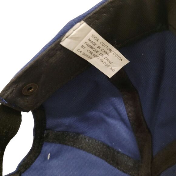 2/$20 Brand New Vintage 90s Navy Blue Adjustable Cap Hat - Picture 7 of 8